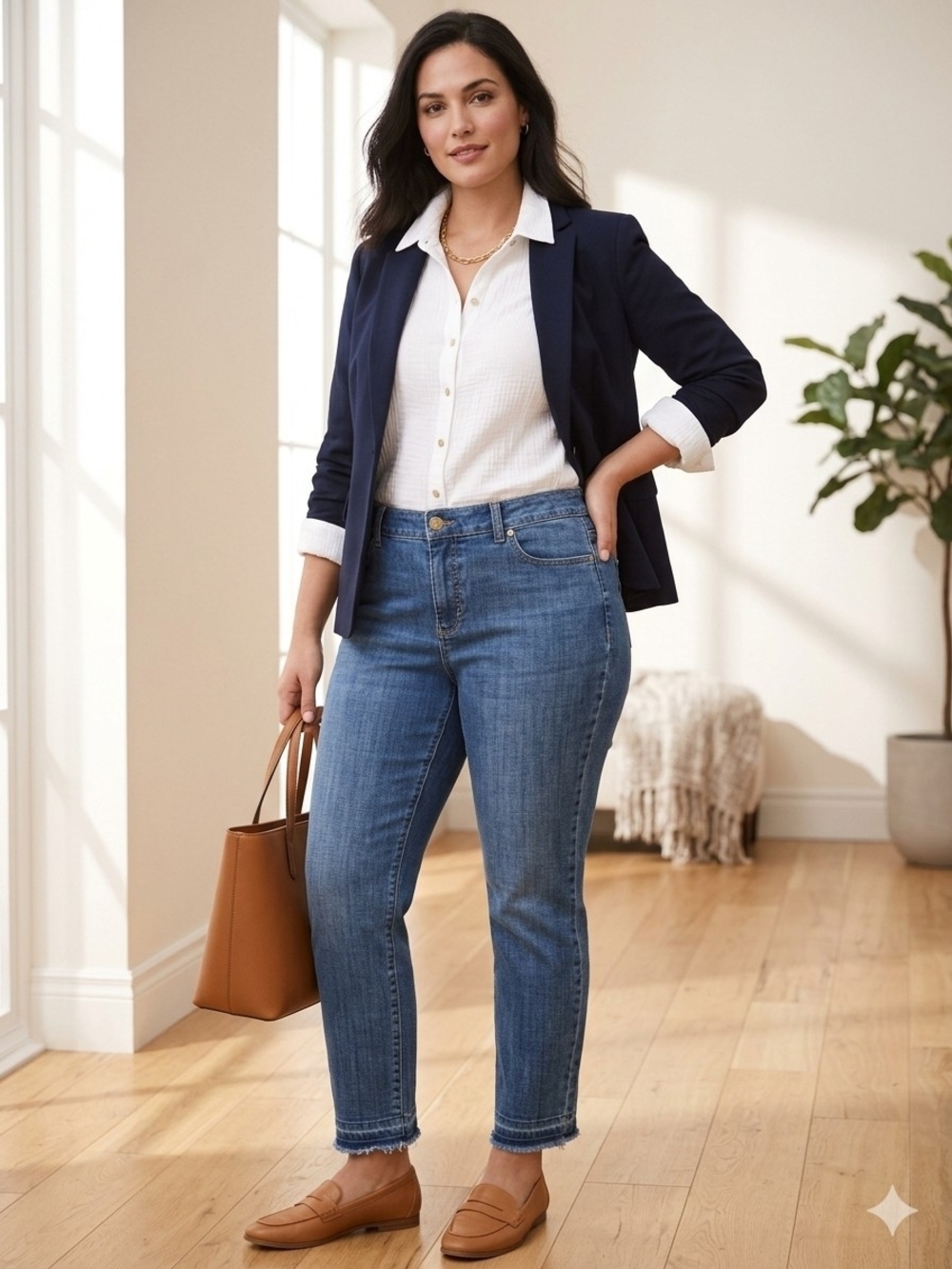 EUC Sz 12 Talbots Simply Flattering 5 Pocket Jean Curvy 98% Cotton, 2% Spandex